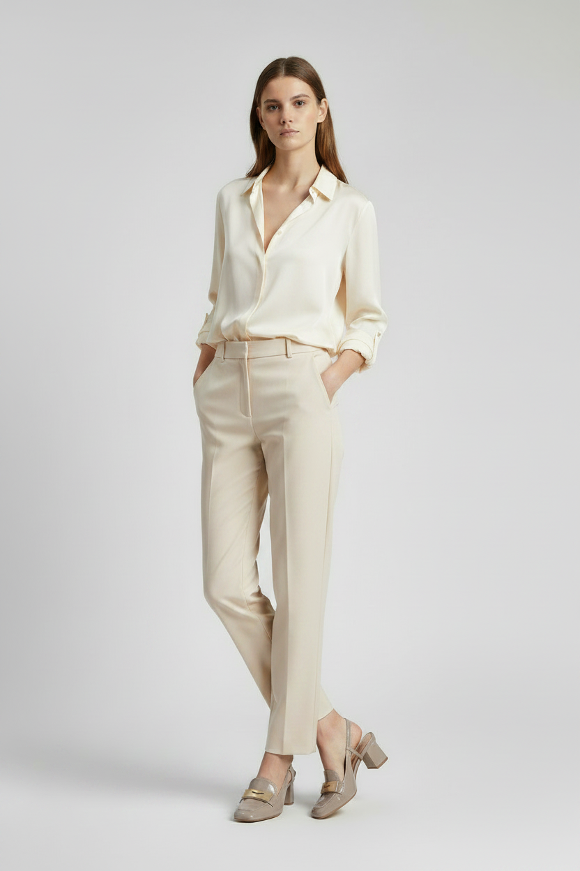 Chanel Liu•Jo beige/oro tacco quadrato