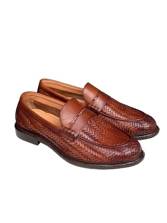 Mocassino Botticelli intrecciato cognac