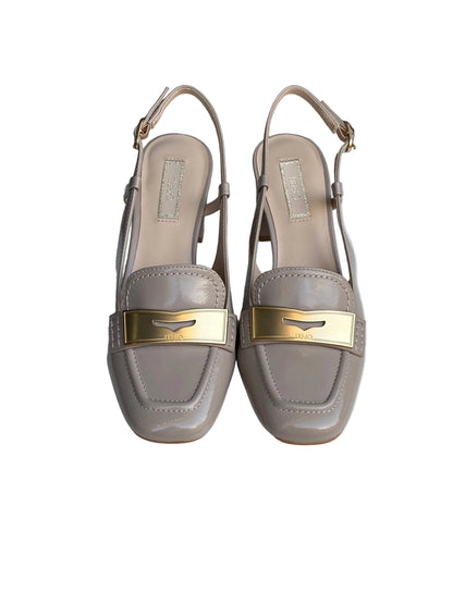 Chanel Liu•Jo beige/oro tacco quadrato