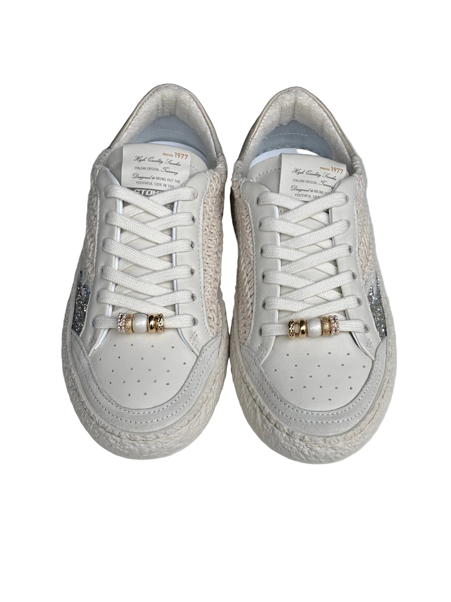 Sneakers Stokton rafia pelle