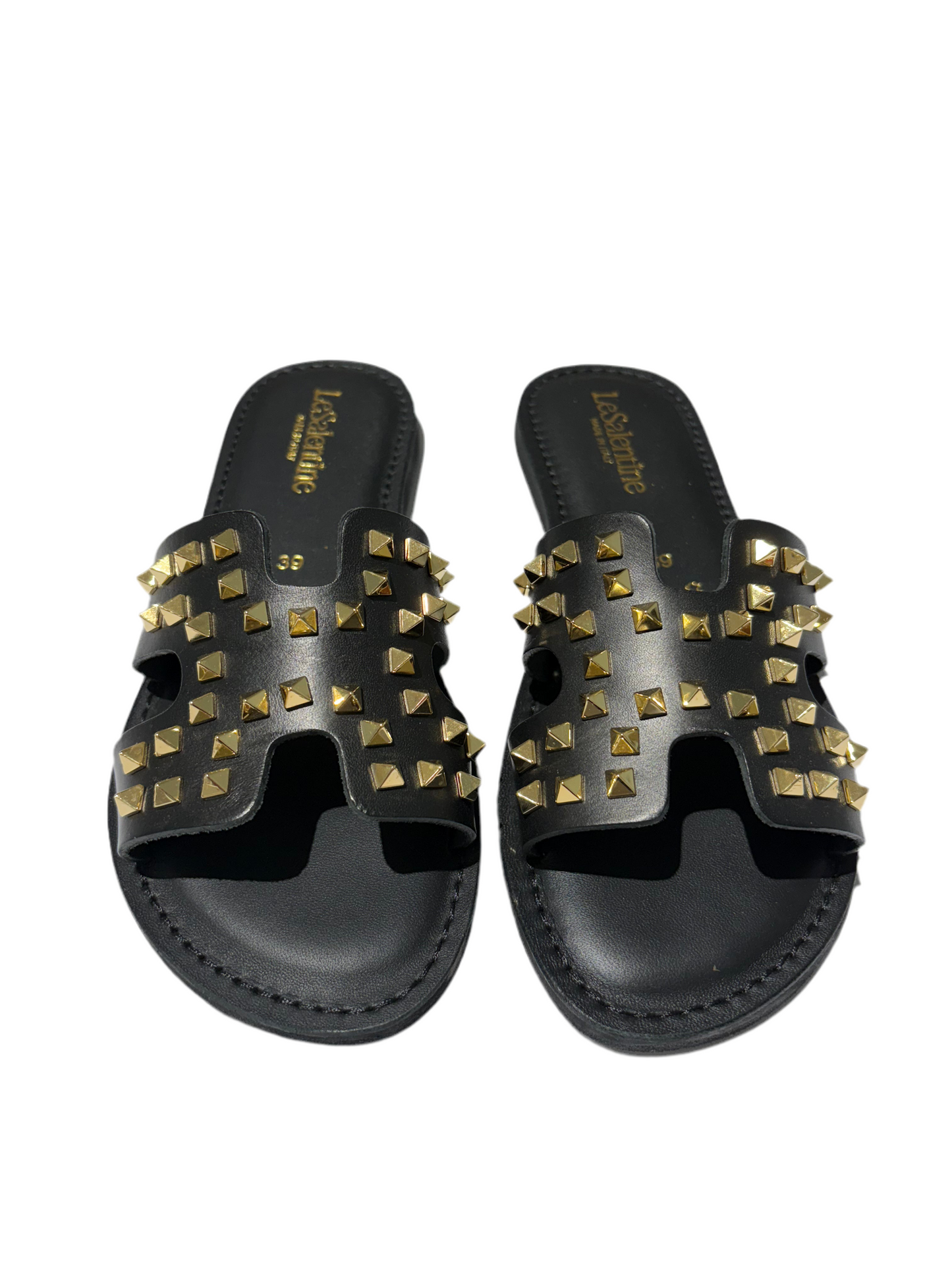 Ciabattina nera in pelle LeSalentine