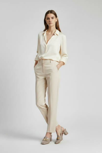 Chanel Liu•Jo beige/oro tacco quadrato