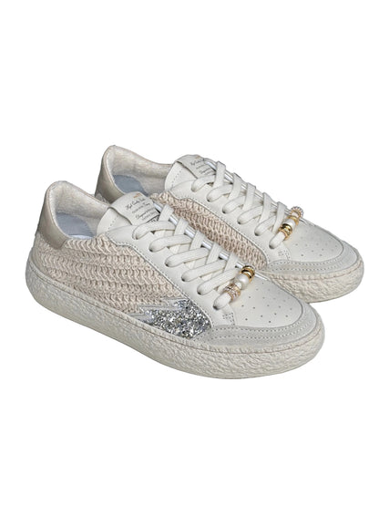 Sneakers Stokton rafia pelle