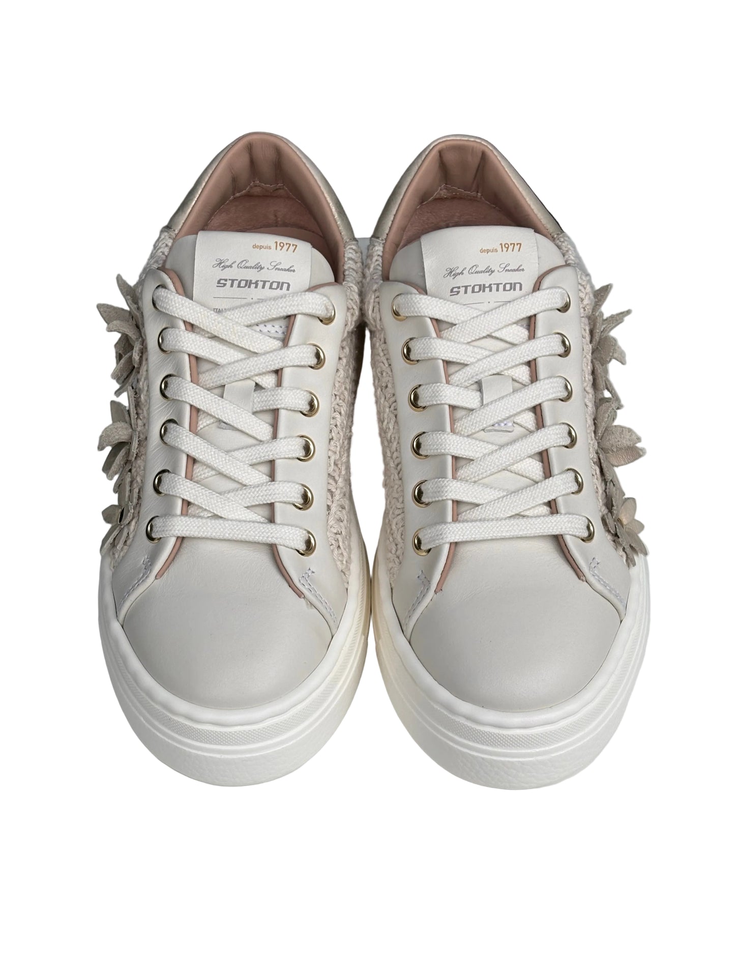 Sneakers Stokton rafia fiori