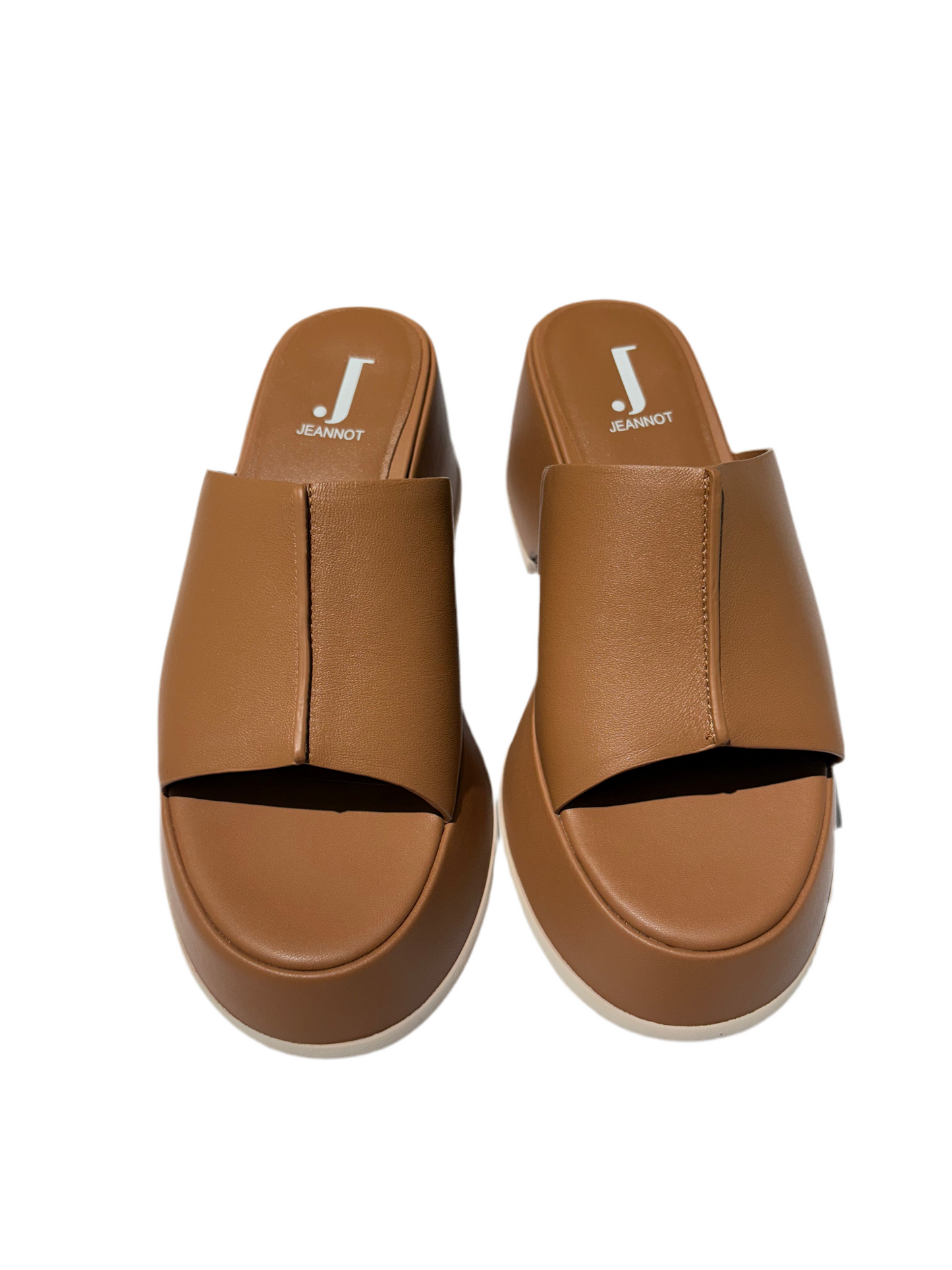 Ciabatta con plateau in pelle Jeannot