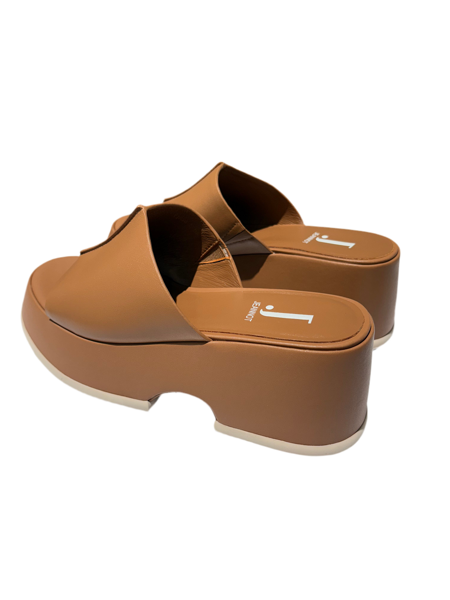 Ciabatta con plateau in pelle Jeannot