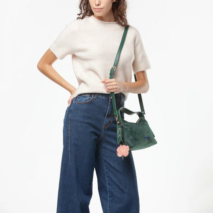 Borsa a spalla verde V°73