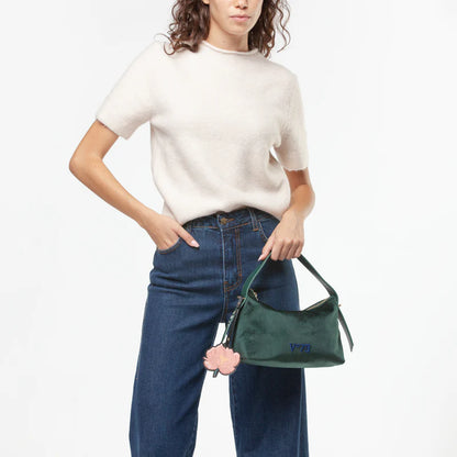 Borsa a spalla verde V°73
