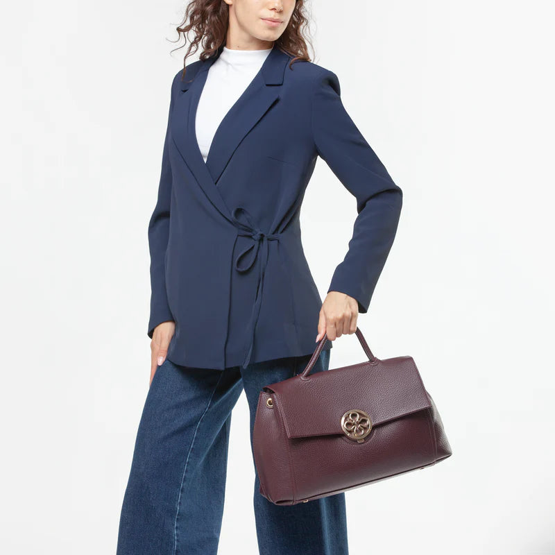 Borsa a mano bordeaux V°73