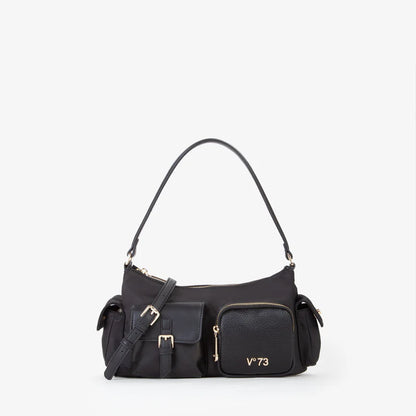 Borsa a spalla nera V°73
