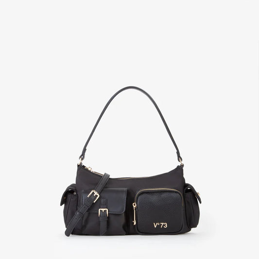 Borsa a spalla nera V°73