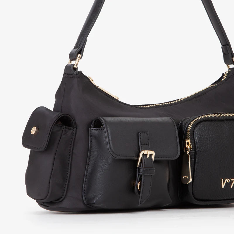 Borsa a spalla nera V°73