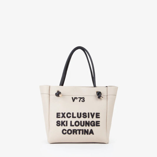 Borsa shopping ecru V°73