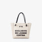 Borsa shopping ecru V°73