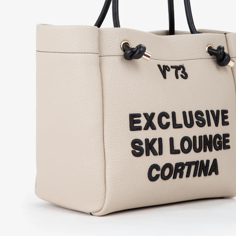 Borsa shopping ecru V°73