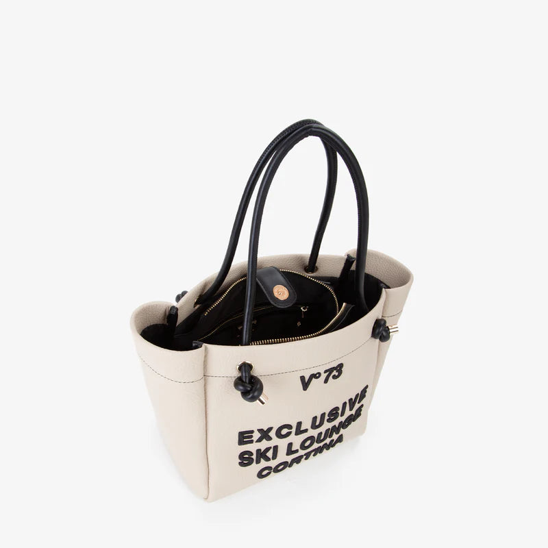 Borsa shopping ecru V°73