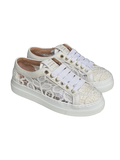 Sneakers Stokton pizzo bianco