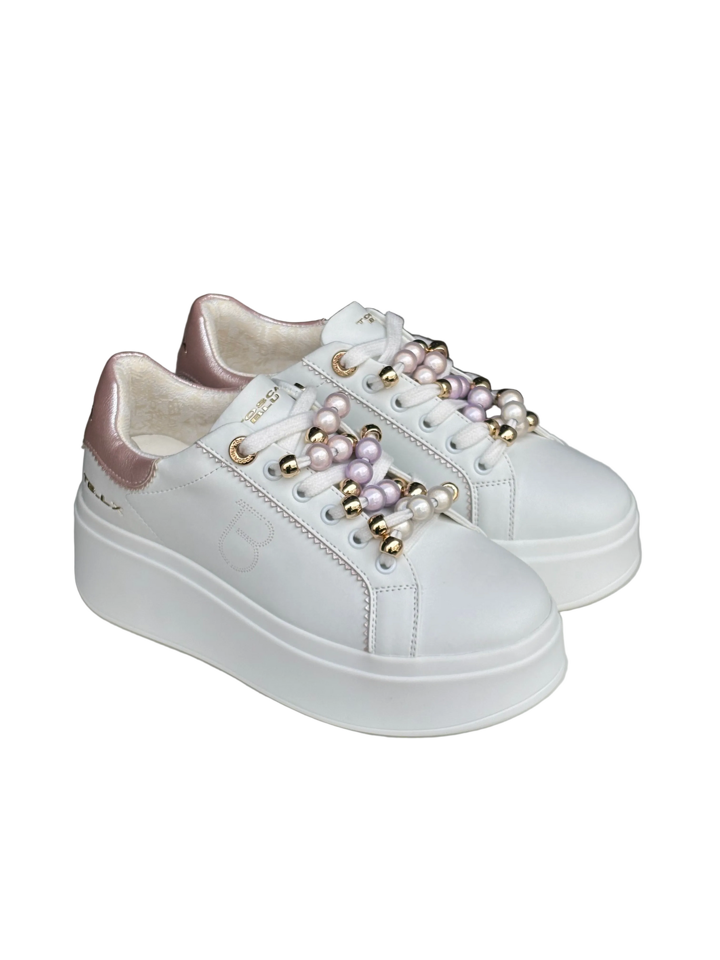 Sneakers ToscaBlu bianco/rosa