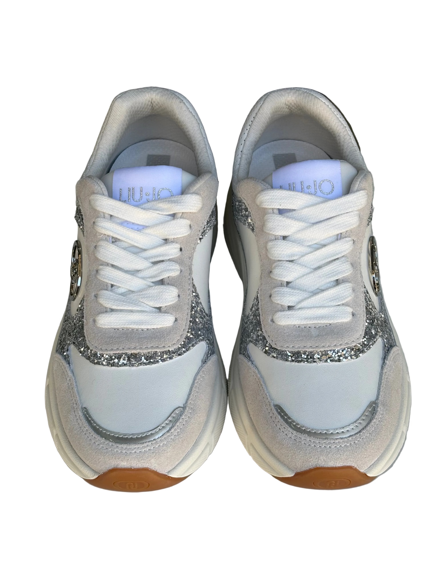 Sneakers bianca Liu•Jo brillantini