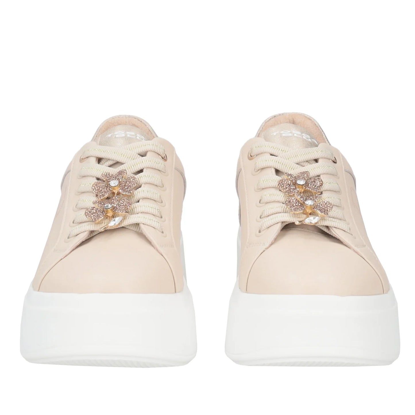 Sneakers in pelle beige Tosca Blu