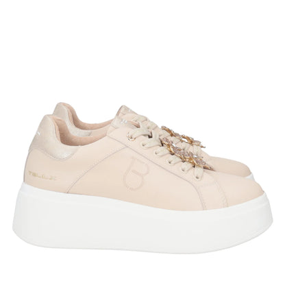 Sneakers in pelle beige Tosca Blu