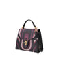 Borsa a mano media Grace con stampa geometrica colore bordeaux Tosca Blu