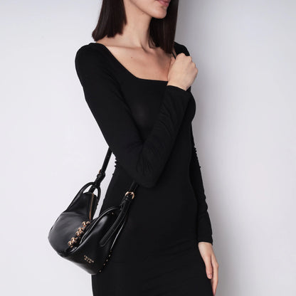 Borsa a tracolla media Mimosa colore nero