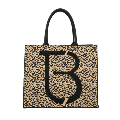 Maxi shopping Jungle con stampa animalier colore maculato