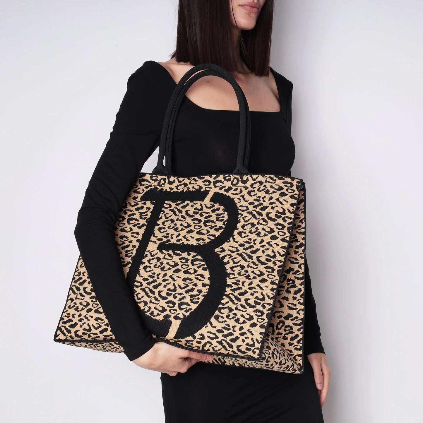 Maxi shopping Jungle con stampa animalier colore maculato