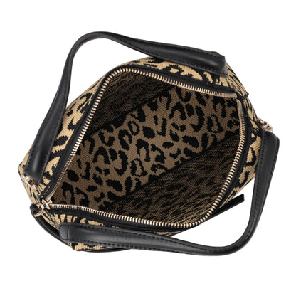 Mini borsa a mano Jungle con stampa animalier colore maculato