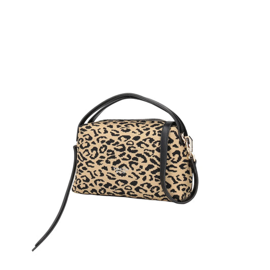 Mini borsa a mano Jungle con stampa animalier colore maculato