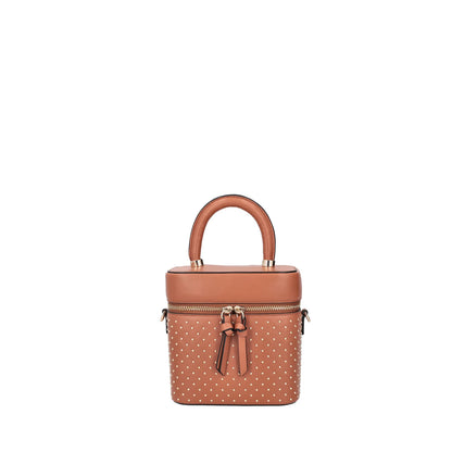 Borsa a mano rigida Erica colore cuoio