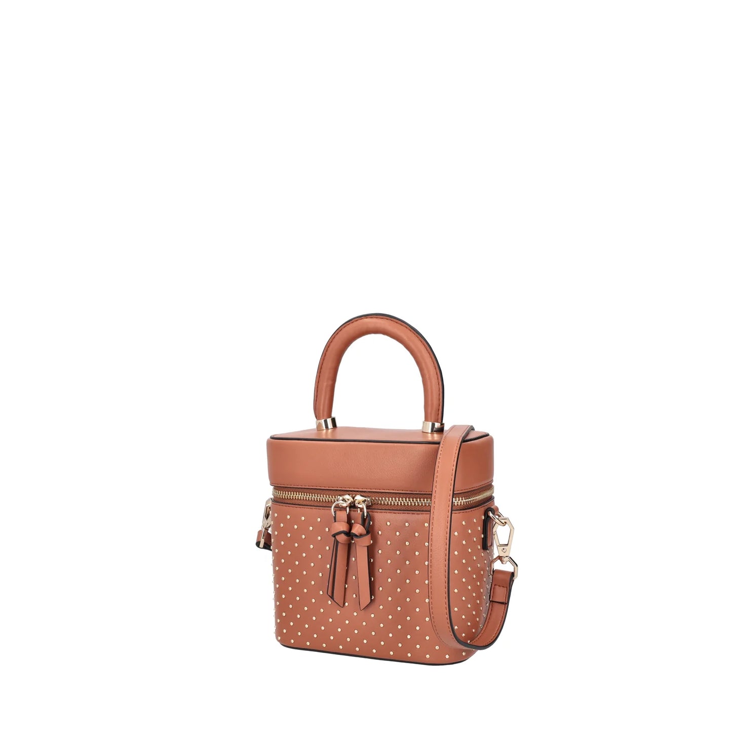 Borsa a mano rigida Erica colore cuoio