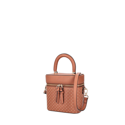 Borsa a mano rigida Erica colore cuoio