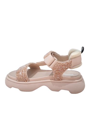 Sandalo strass sabbia Jeannot