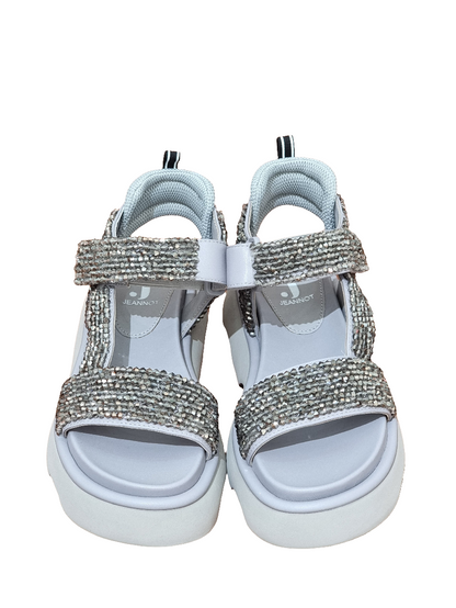Sandalo strass perla Jeannot