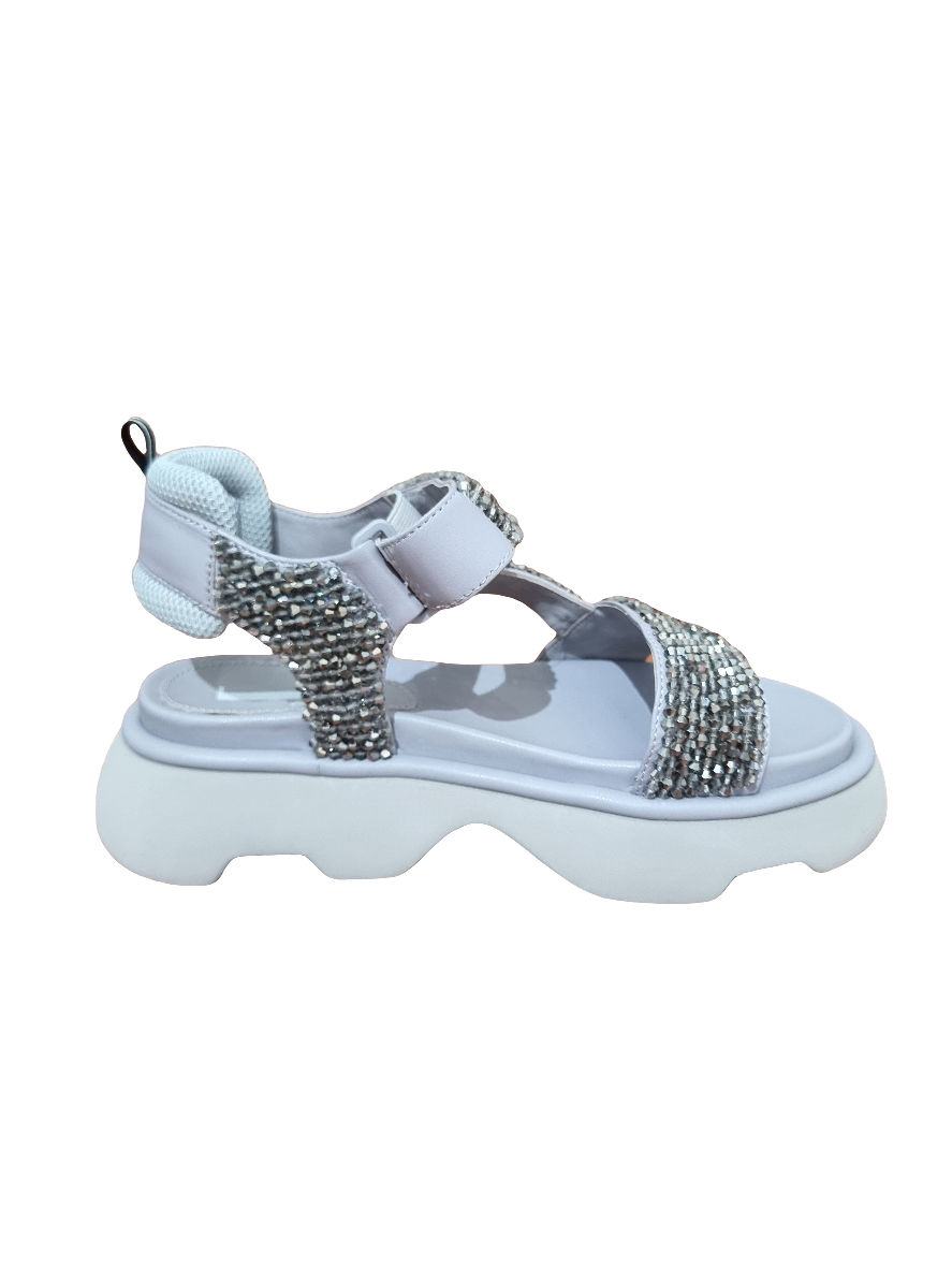 Sandalo strass perla Jeannot