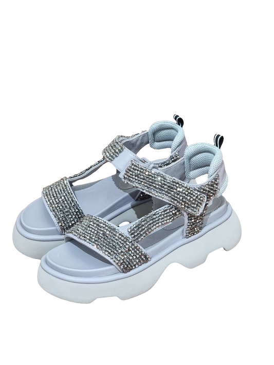 Sandalo strass perla Jeannot