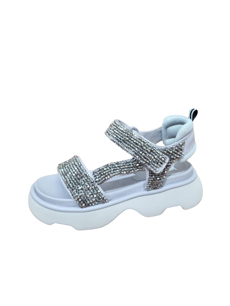 Sandalo strass perla Jeannot
