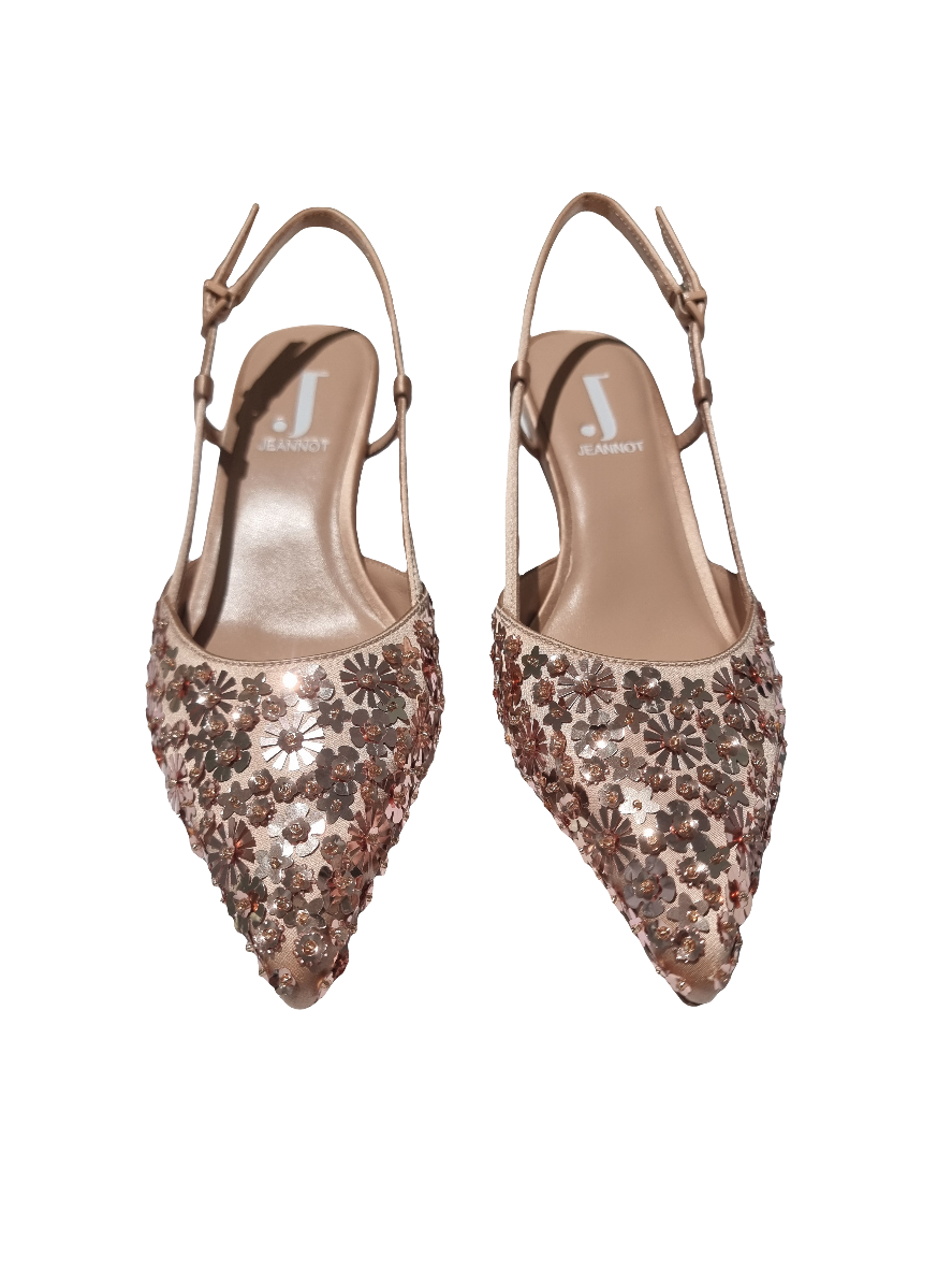 Slingback cipria Jeannot