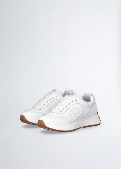 Sneakers bianche in pelle Liu-Jo